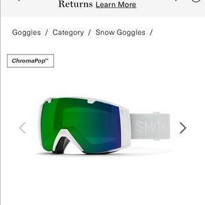 Smith snow googles